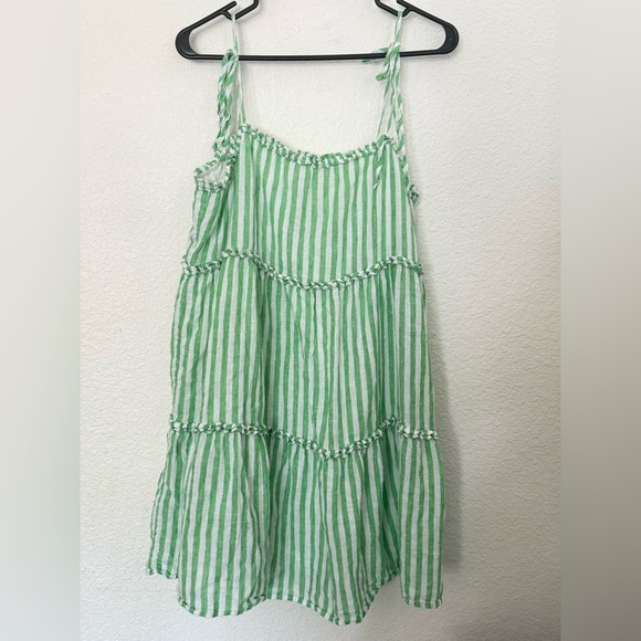 Rails Caralyn cayman green stripe mini dress- Large - Picture 4 of 11